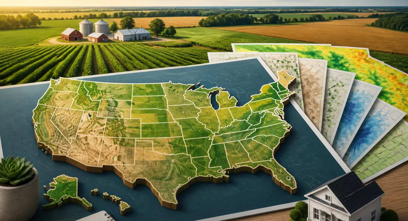 7 Essential Maps to Find the Best Farmland in the U.S.