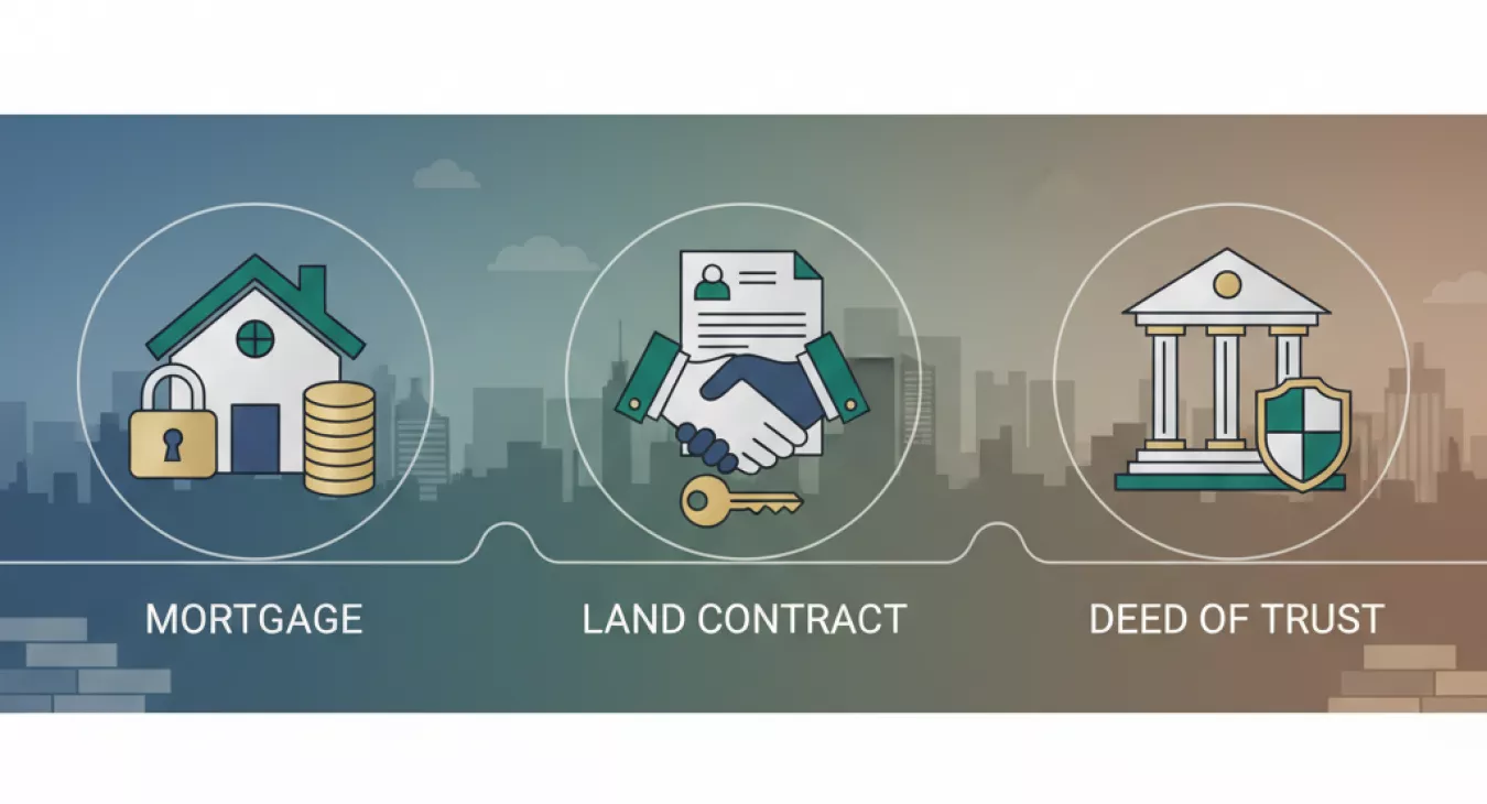 Mortgage vs Land Contract vs Deed of Trust: Key Differences