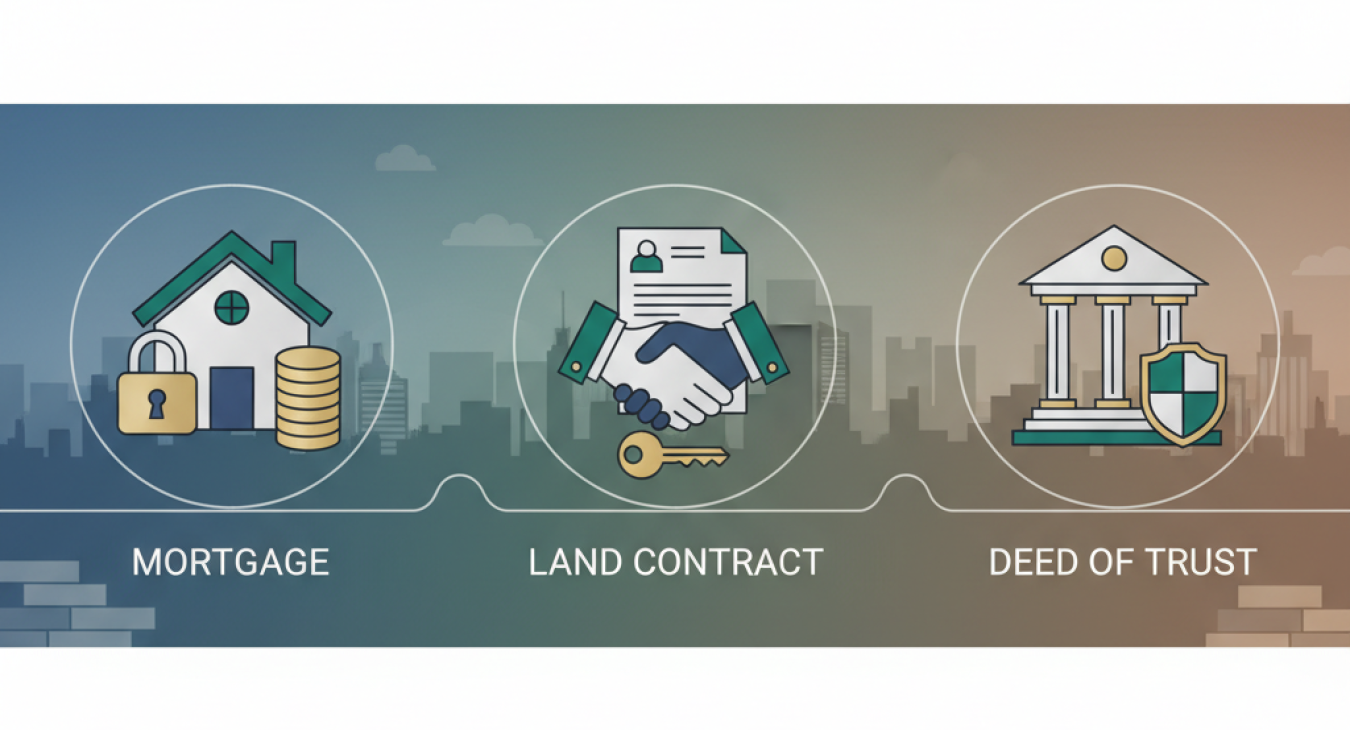 Mortgage vs Land Contract vs Deed of Trust: Key Differences
