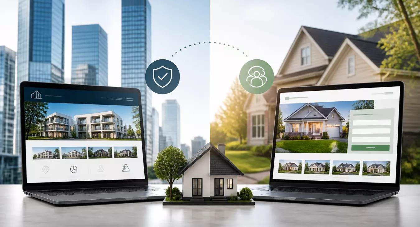 Real Estate Website Design: Credibility Sites vs. Targeted Lead Sites