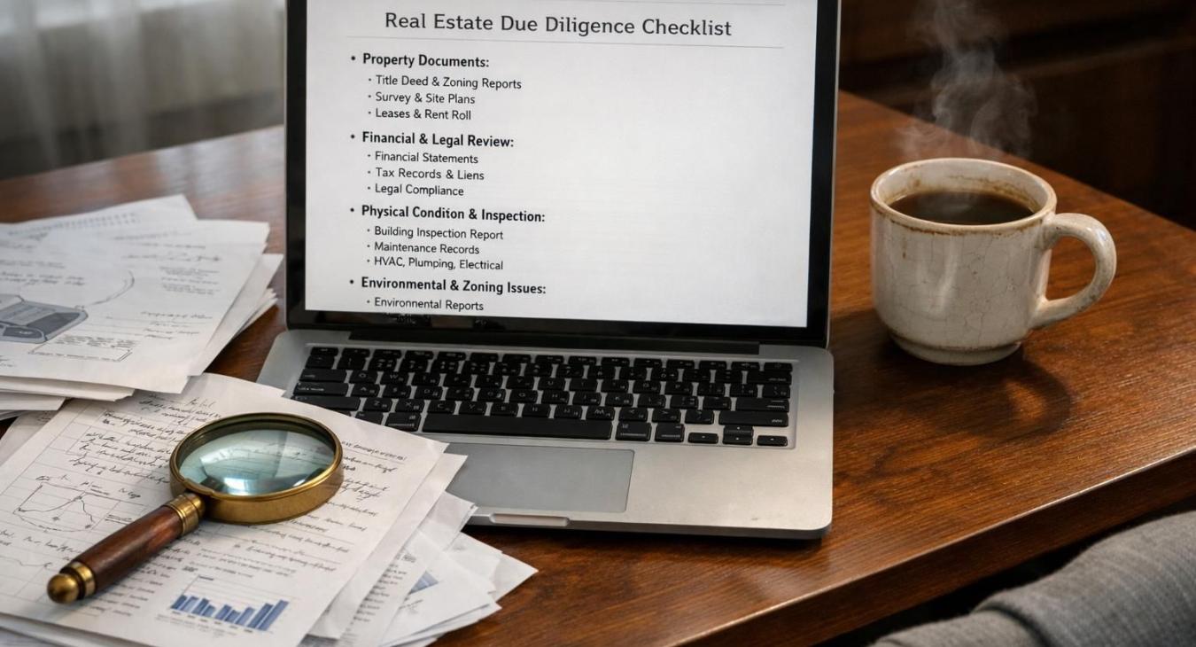 Real Estate Due Diligence Checklist Before Closing