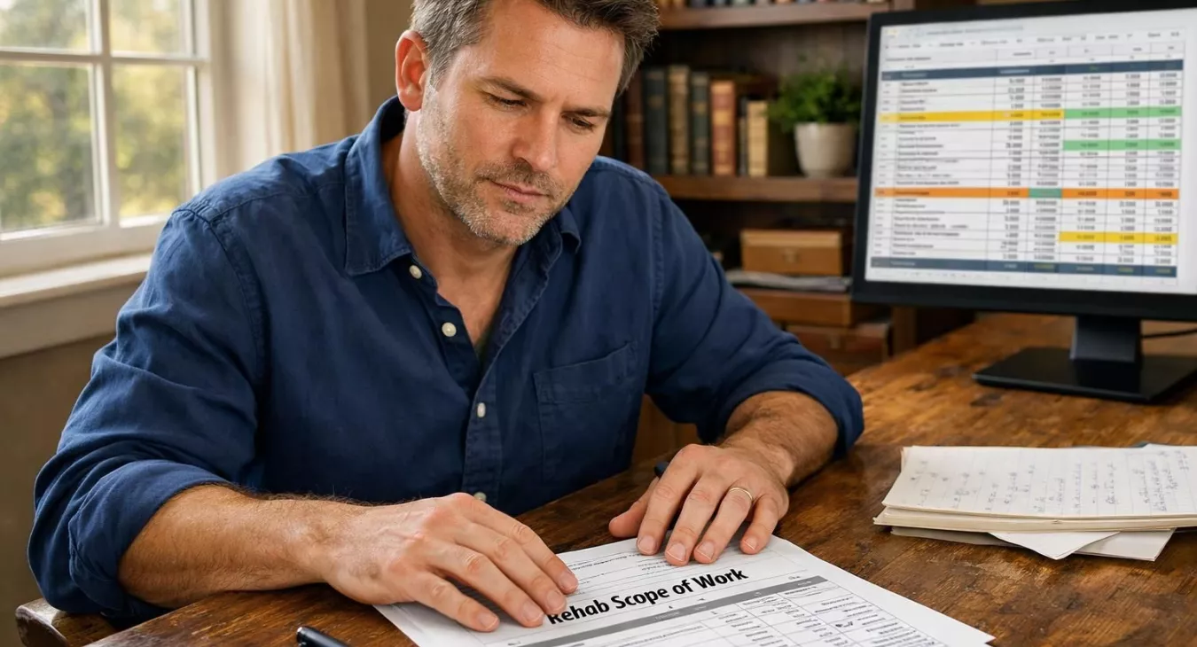 Rehab Scope of Work Template for Investors